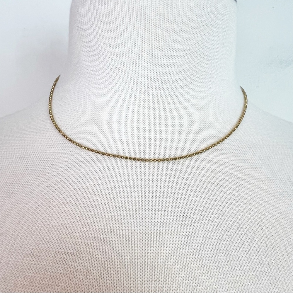 TAI GOLD MICRO BEADED LAYERING NECKLACE 16”